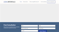 Desktop Screenshot of legalreferrals.com