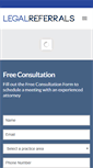 Mobile Screenshot of legalreferrals.com