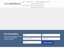 Tablet Screenshot of legalreferrals.com